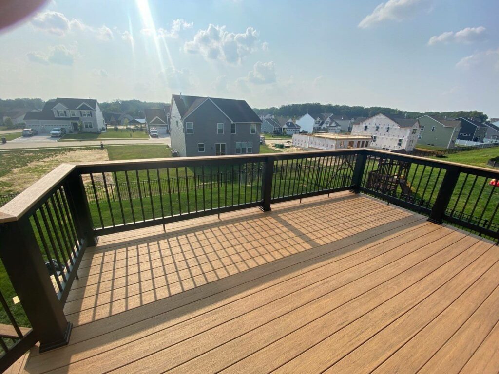 Composite deck top view