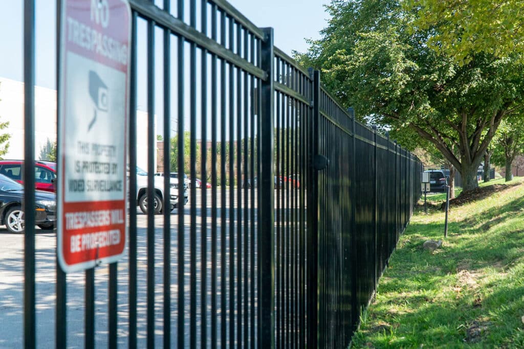 Corporate aluminum fence and gate