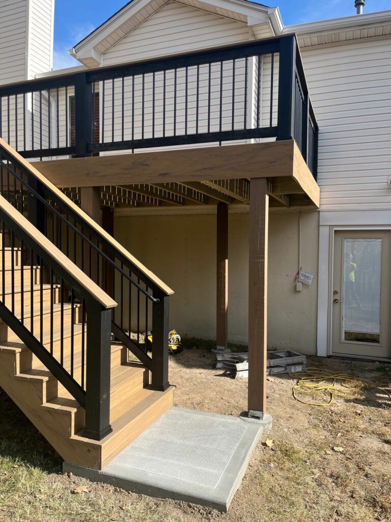 Composite deck and stairs