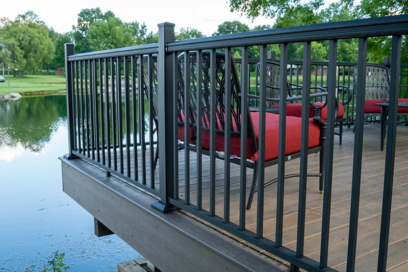 Deck on lake