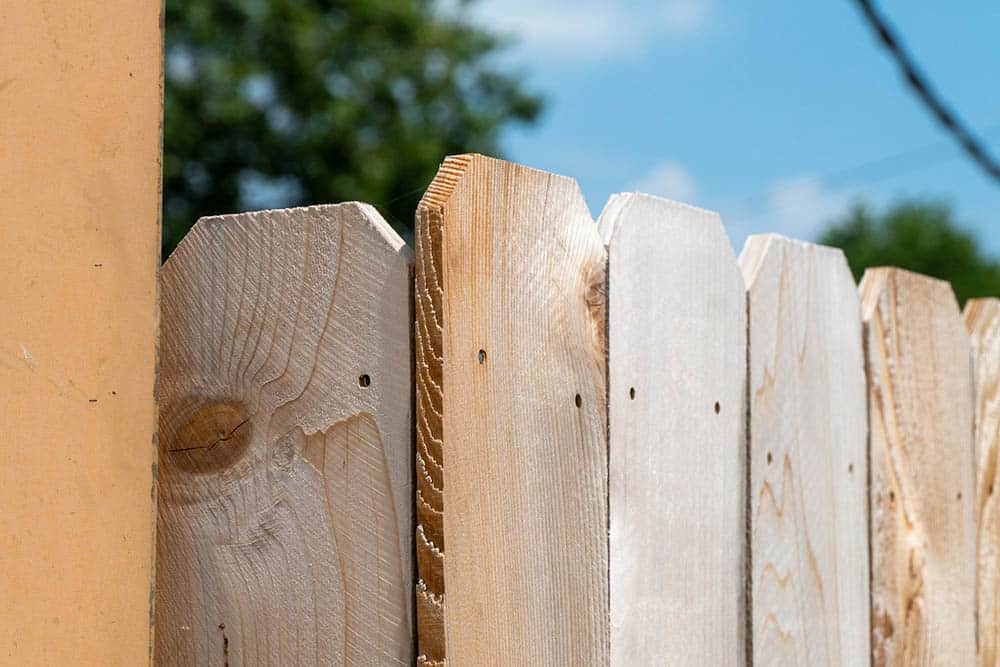 Wood fence at Patterson Tire and Service