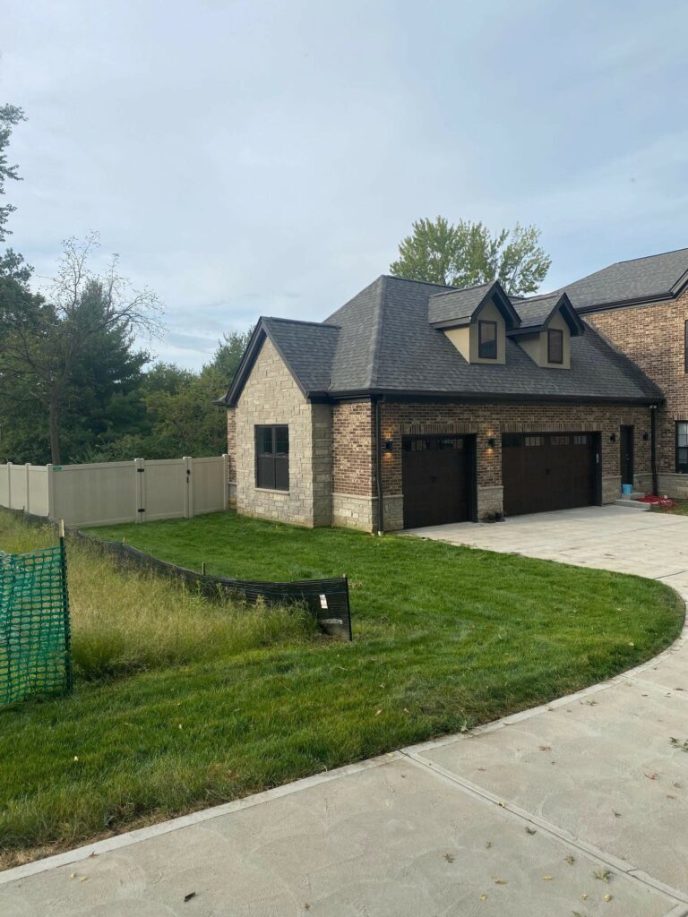 Large vinyl fence