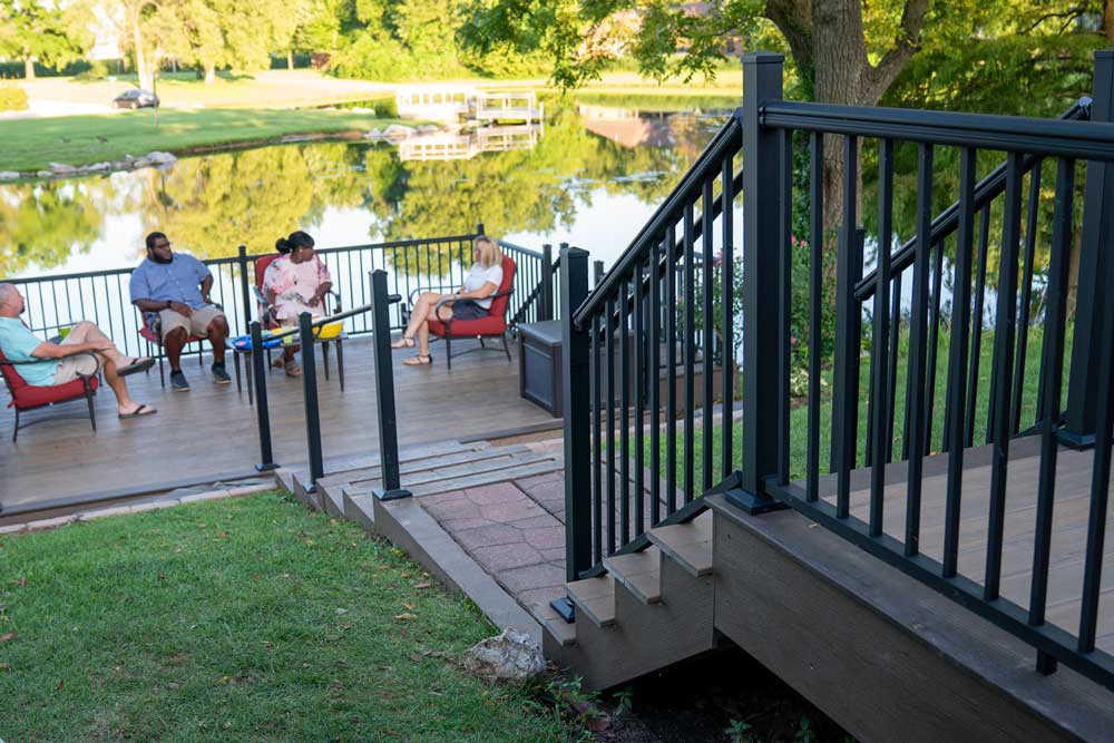 Deck on lake