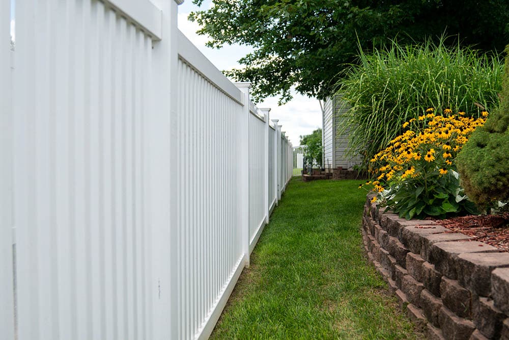 Modern vinyl fence