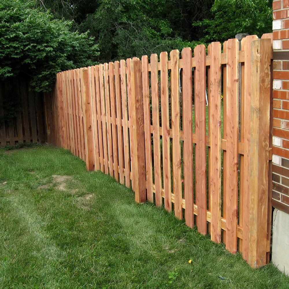 Shadowbox wood fence