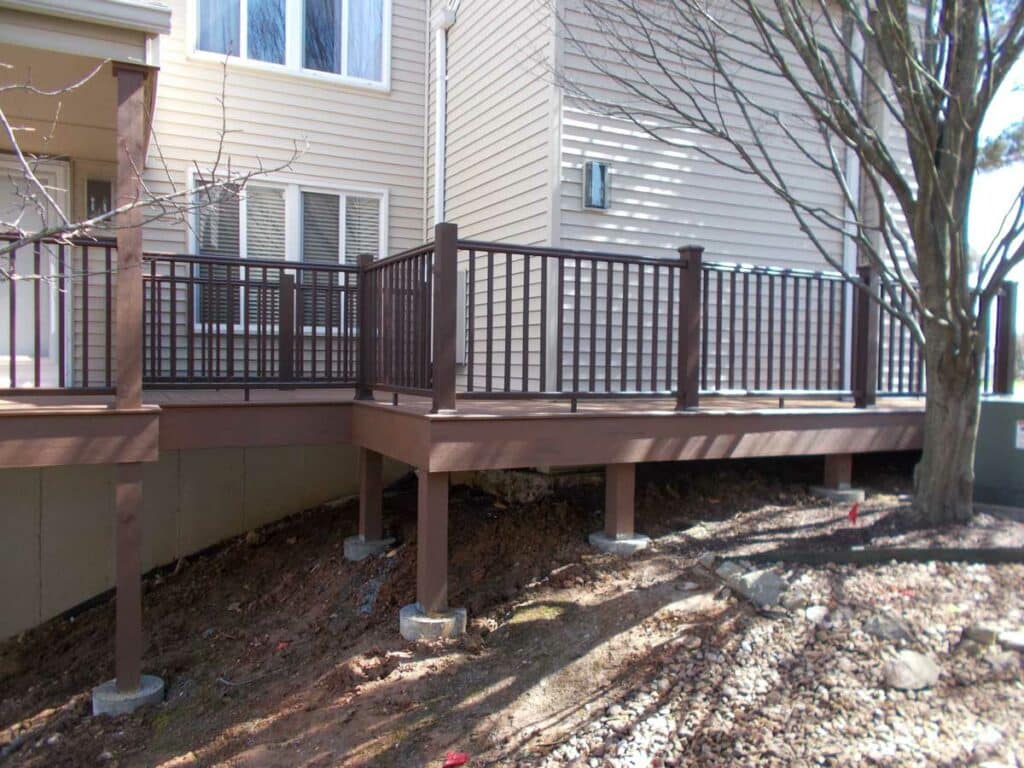 Composite decks at condominium