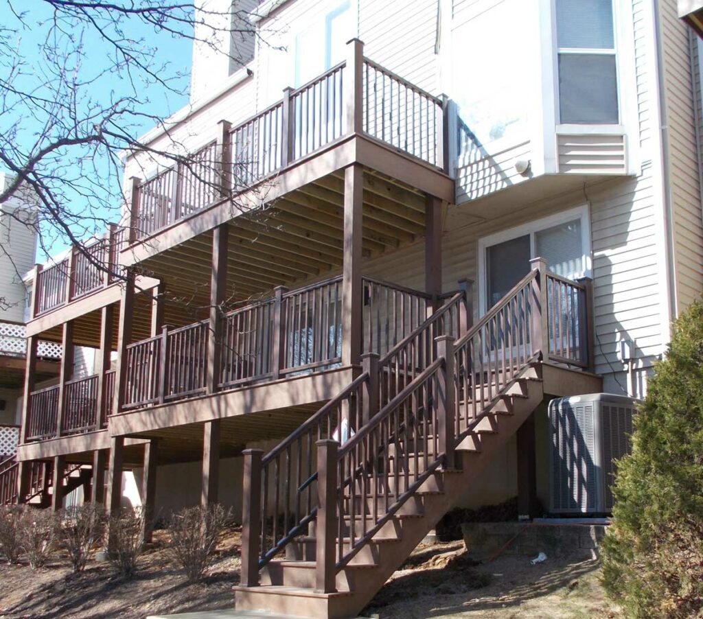 Composite decks at condominium