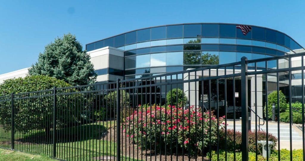 Corporate aluminum fence and gate