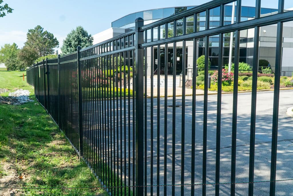Corporate aluminum fence and gate