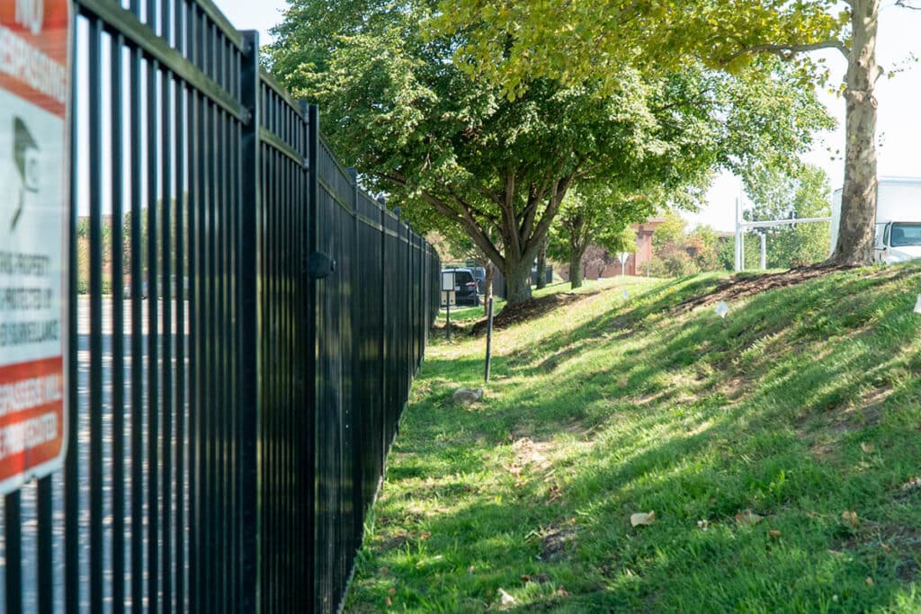 Corporate aluminum fence and gate