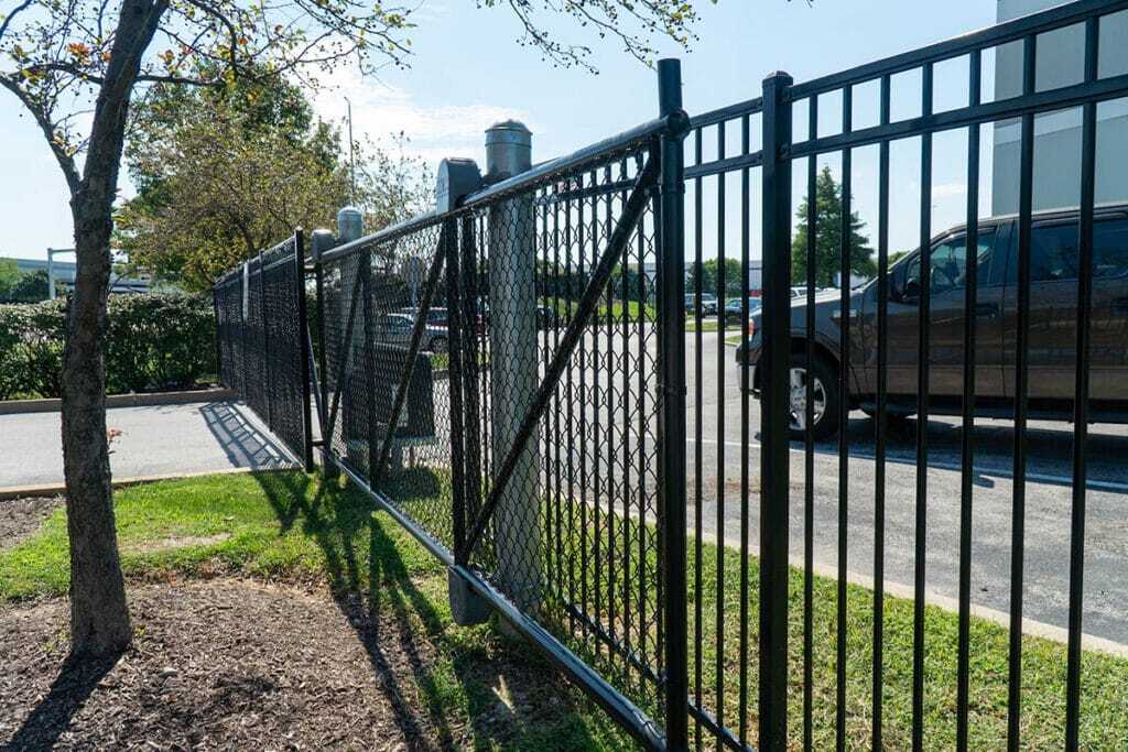 Corporate aluminum fence and gate