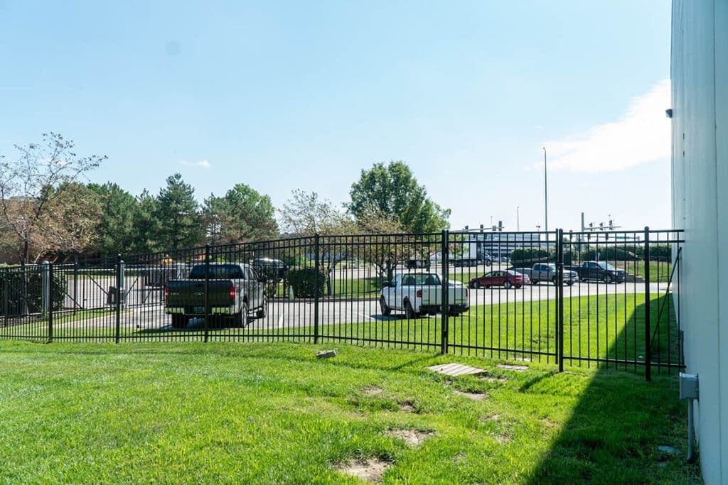Corporate aluminum fence and gate