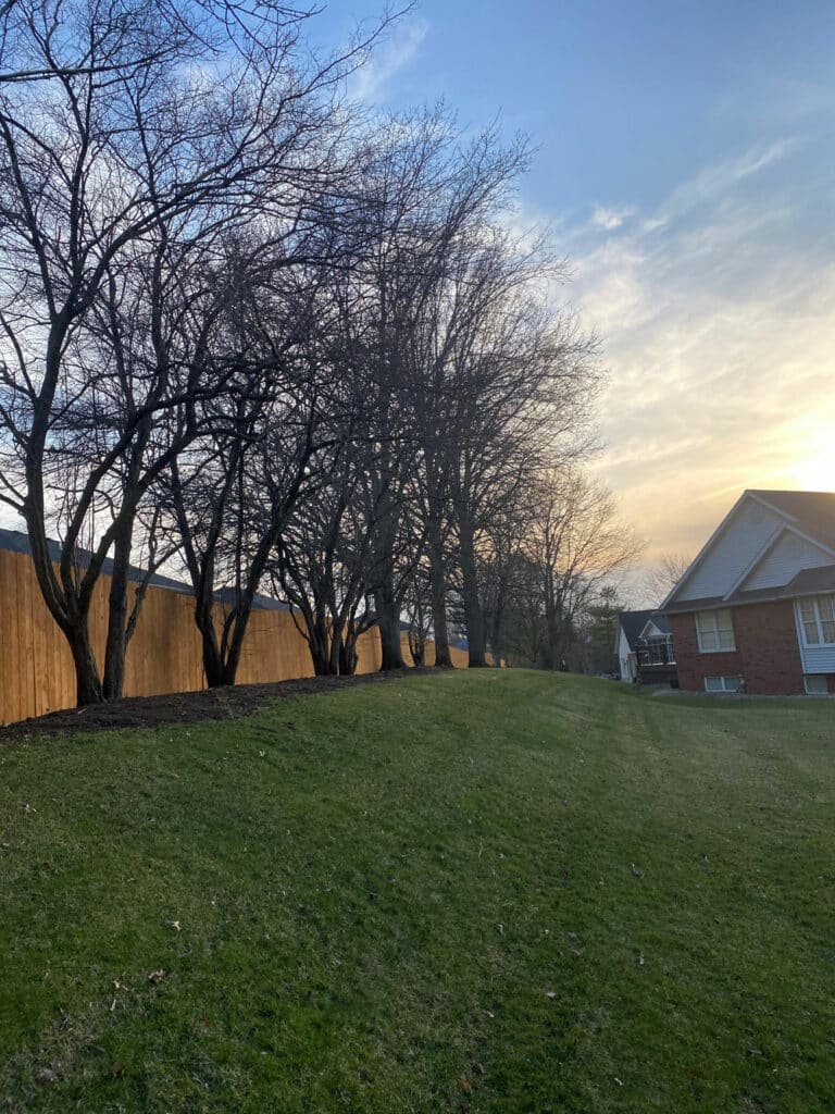 Steel enforced wood fence