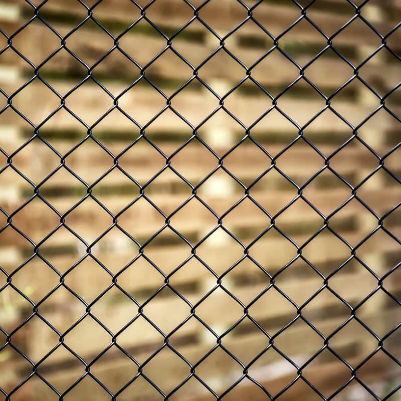 Close image of chain-link fence