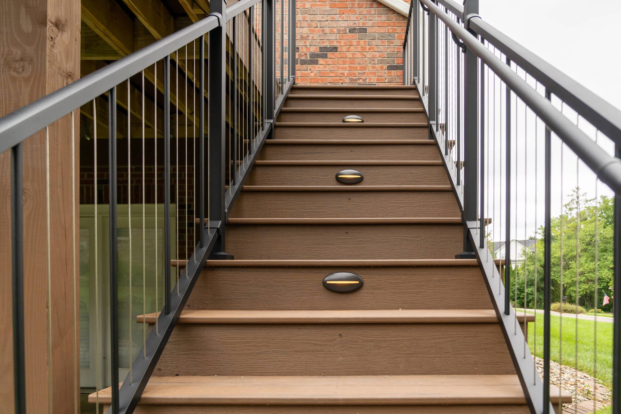 Vinyl deck stairs