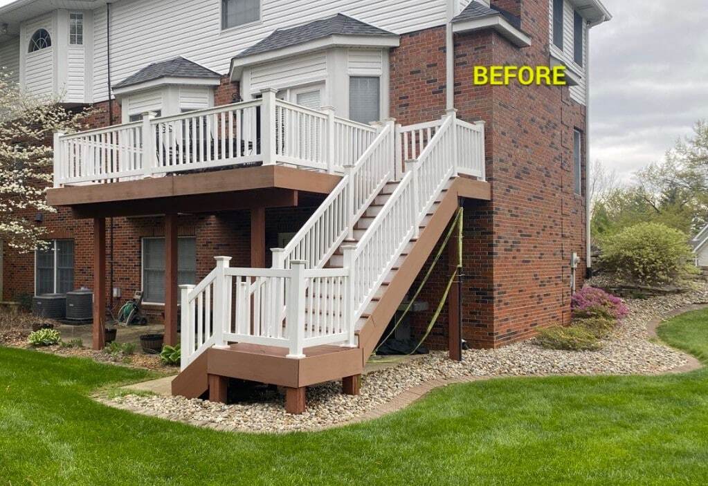 Before image of old deck