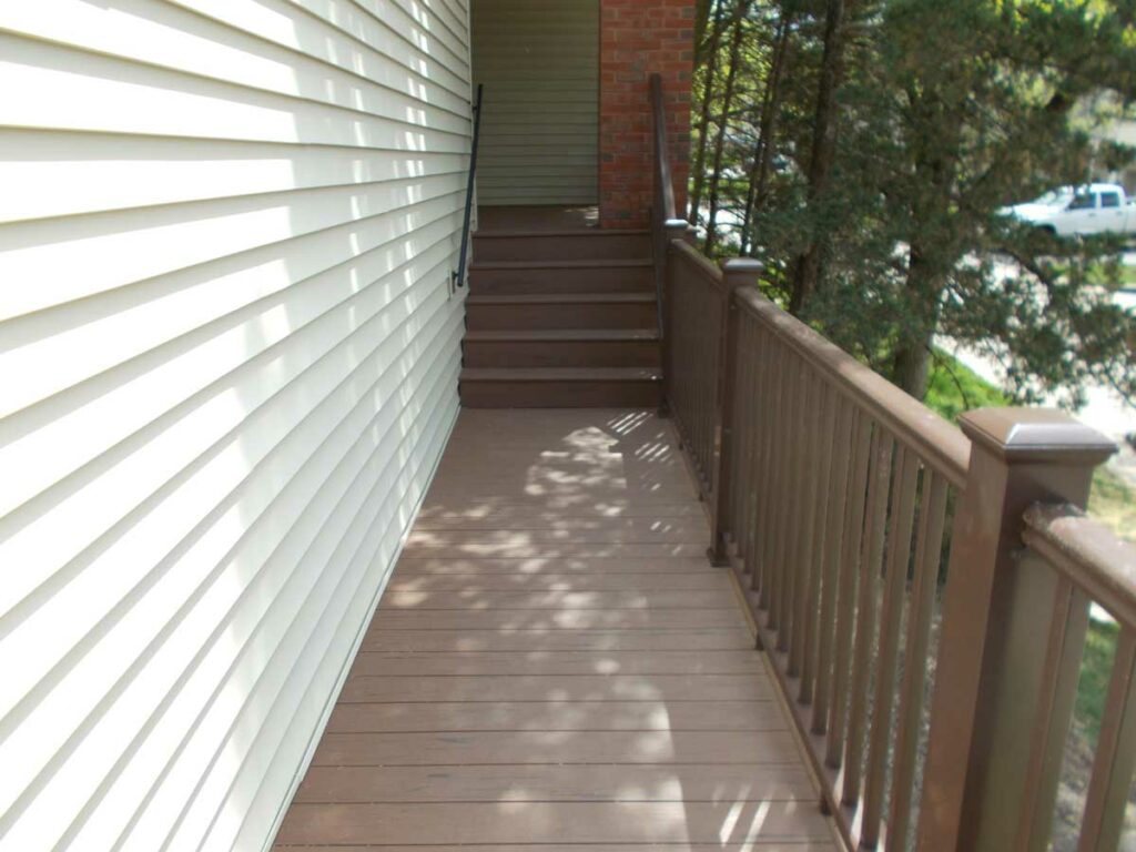 Composite decks at condominium