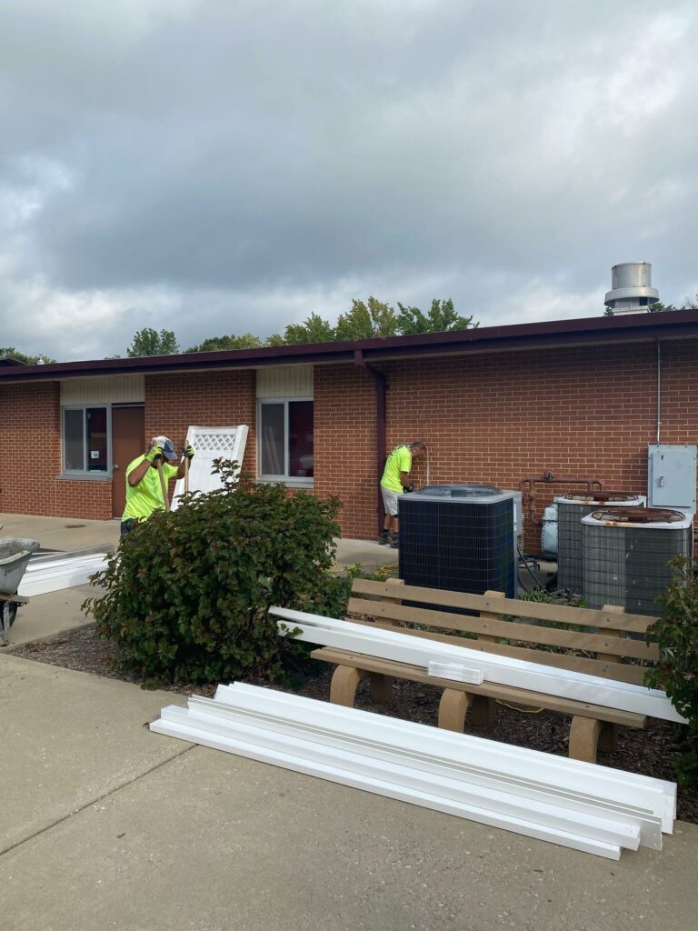 Fence building progress