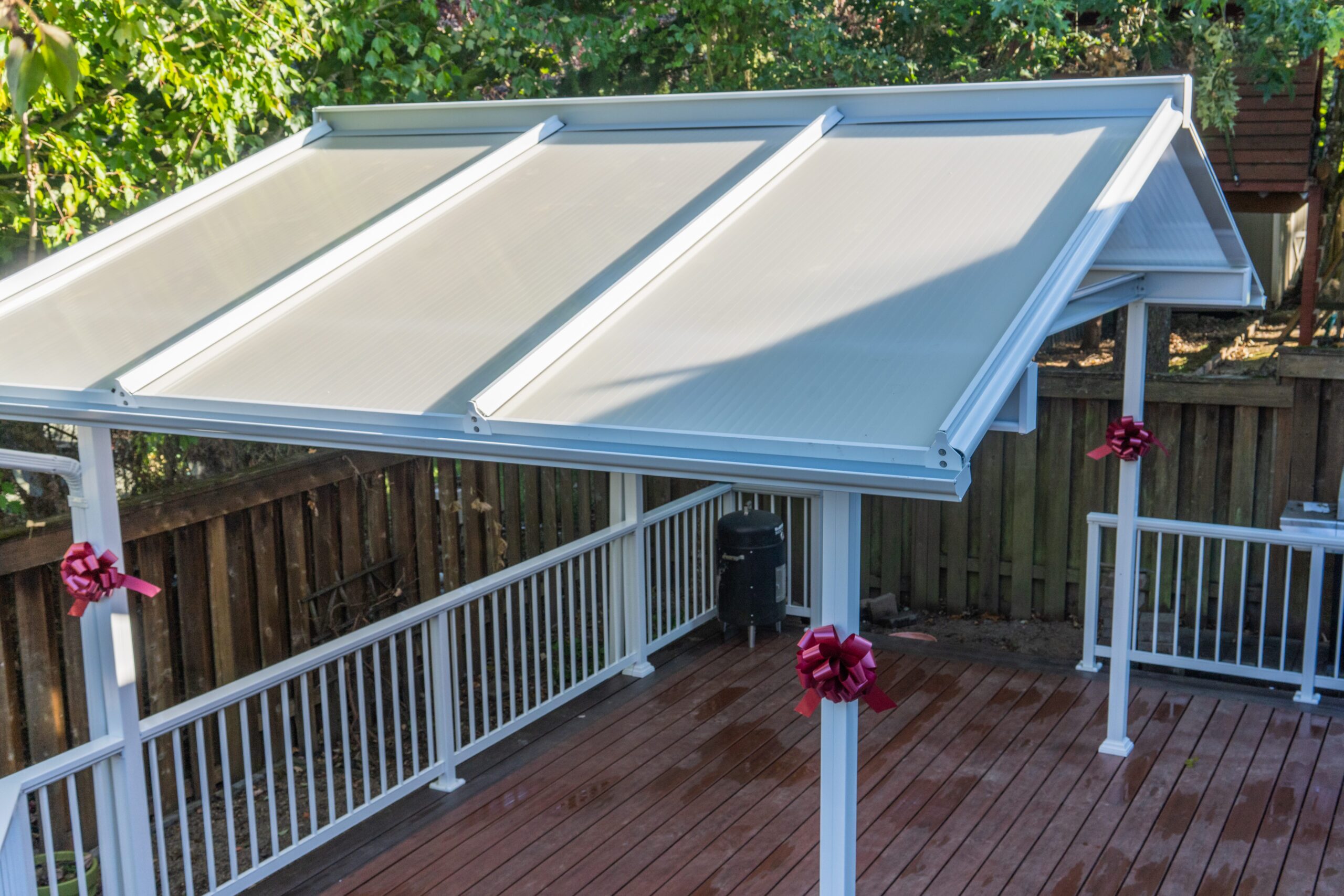 Fence & Deck Depot Gable Patio Cover in White
