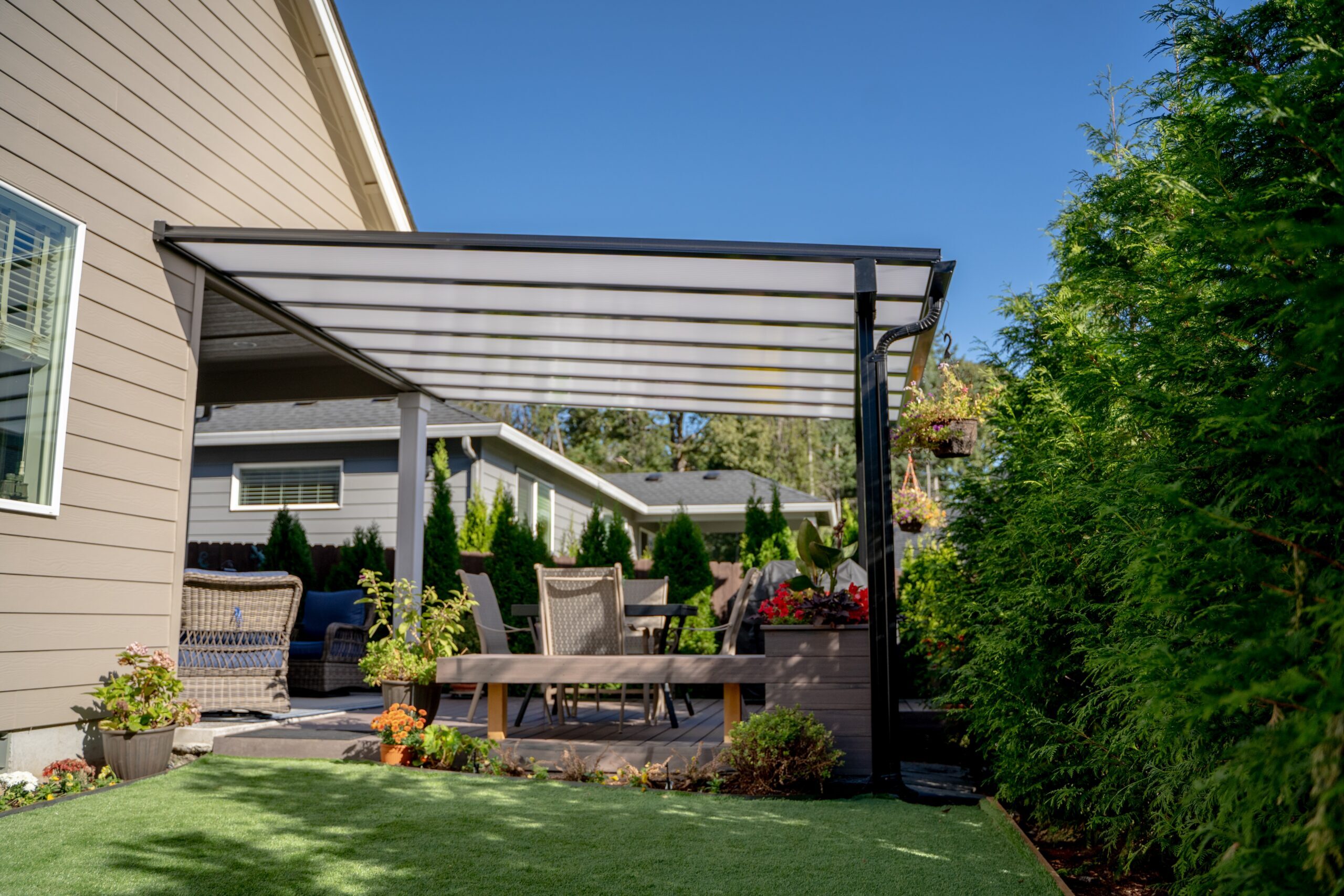 Fence & Deck Depot Traditional Patio Cover in Black
