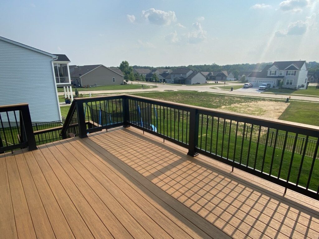 Composite deck top view