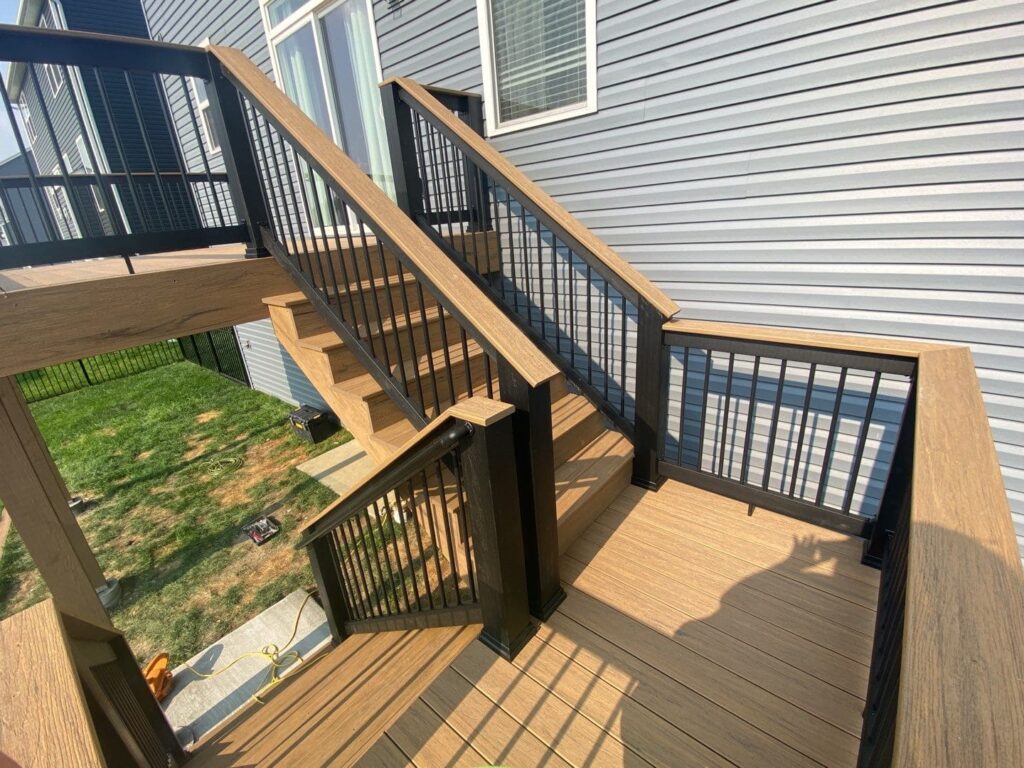 Composite deck landing
