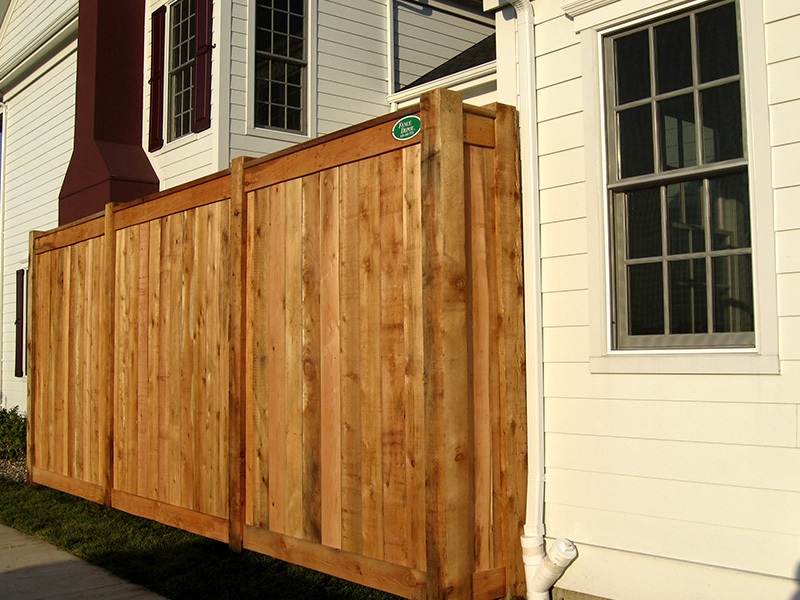 Privacy Fence Feature Wood privacy fence