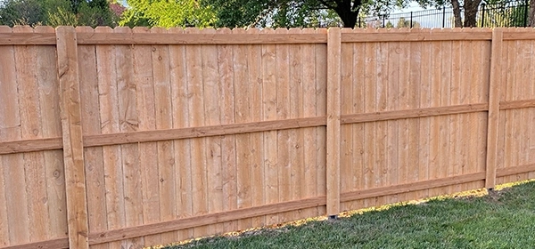 Eastern Red Cedar Privacy Fence