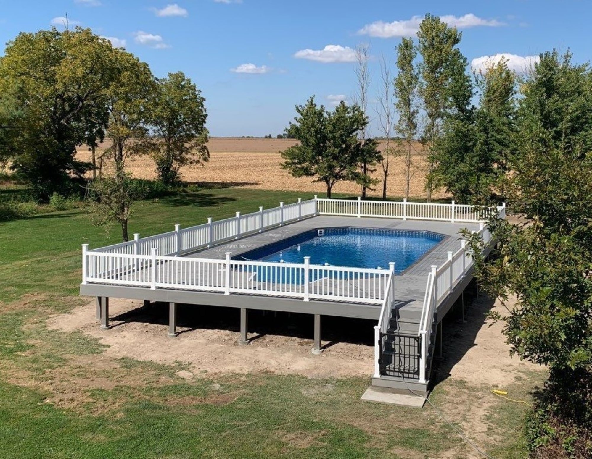 pool fence install
