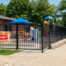 Fence around playground