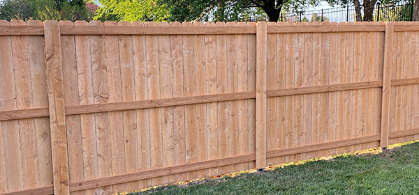 Eastern Red Cedar Privacy Fence