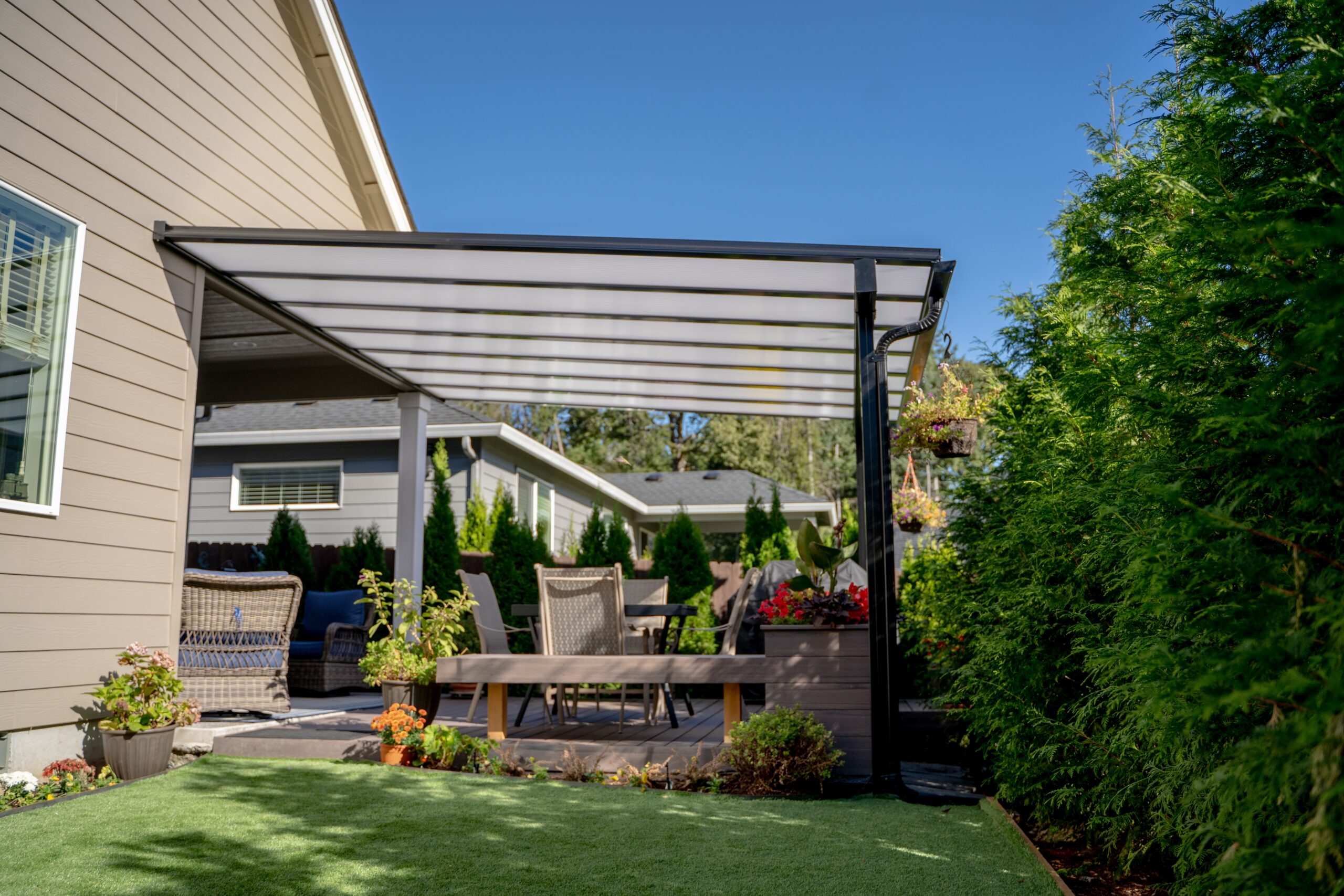 Fence & Deck Depot Traditional Patio Cover in Black