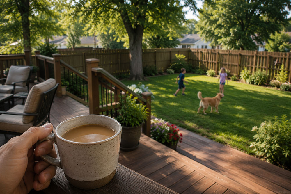 backyard coffee