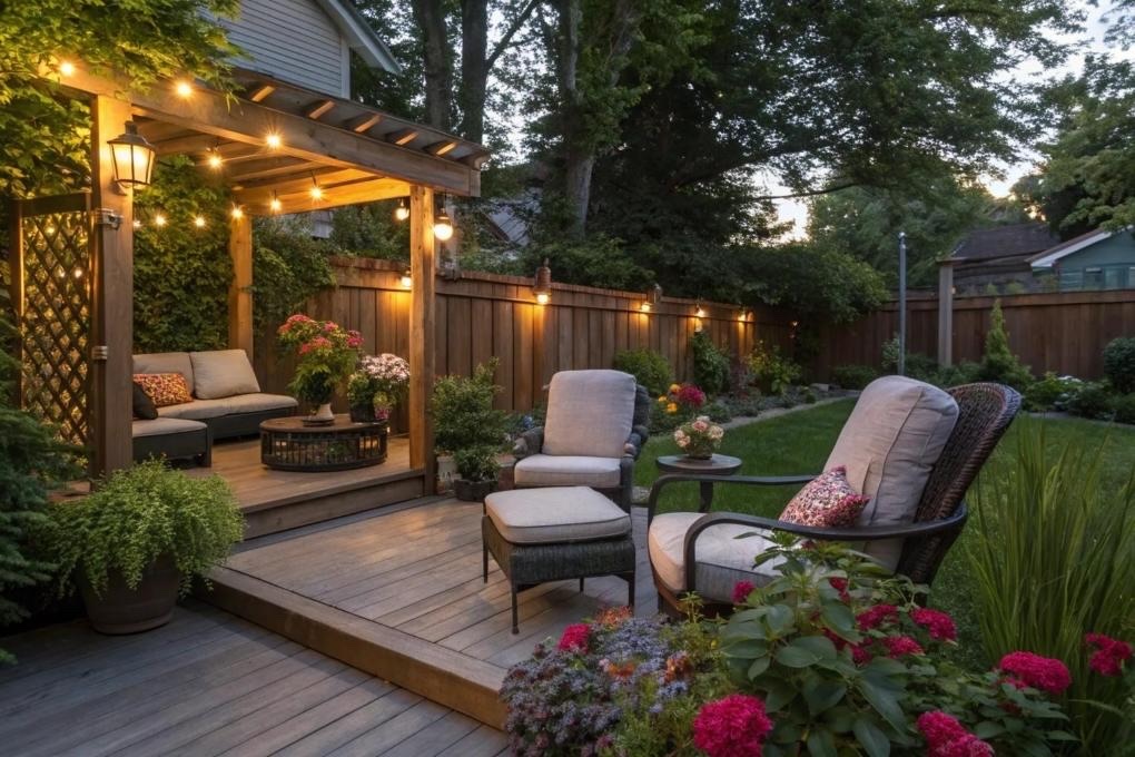 backyard summer time