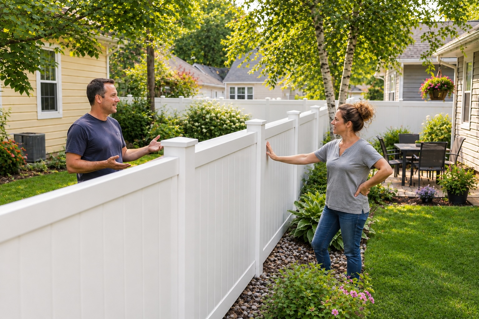 fdd-neighbor-fence-white Neighbors share a fence
